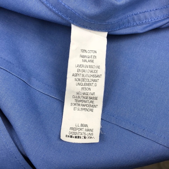 LL Bean blue shirt for women, Wrinkle Resistant, Size Woman US XS - Picture 5 of 8